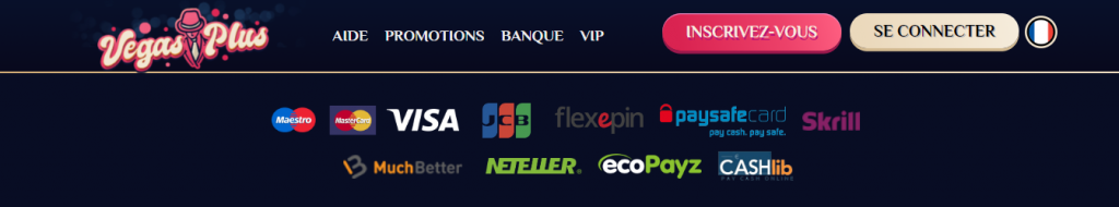 moyens de paiement vegas plus casino